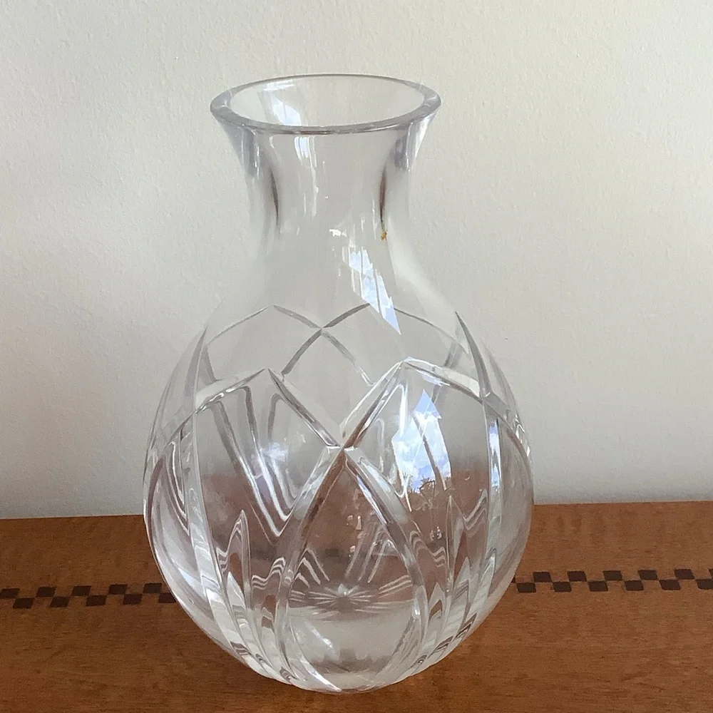 Clear Cut Crystal Vase